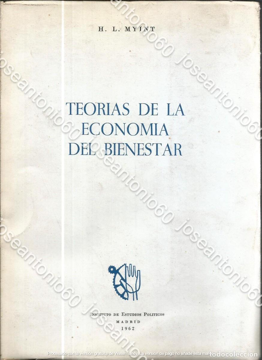 Gebrauchte B&uuml;cher: Teoria de la econom&iacute;a del bienestar. Publicado en 1962 - H.L. Myint