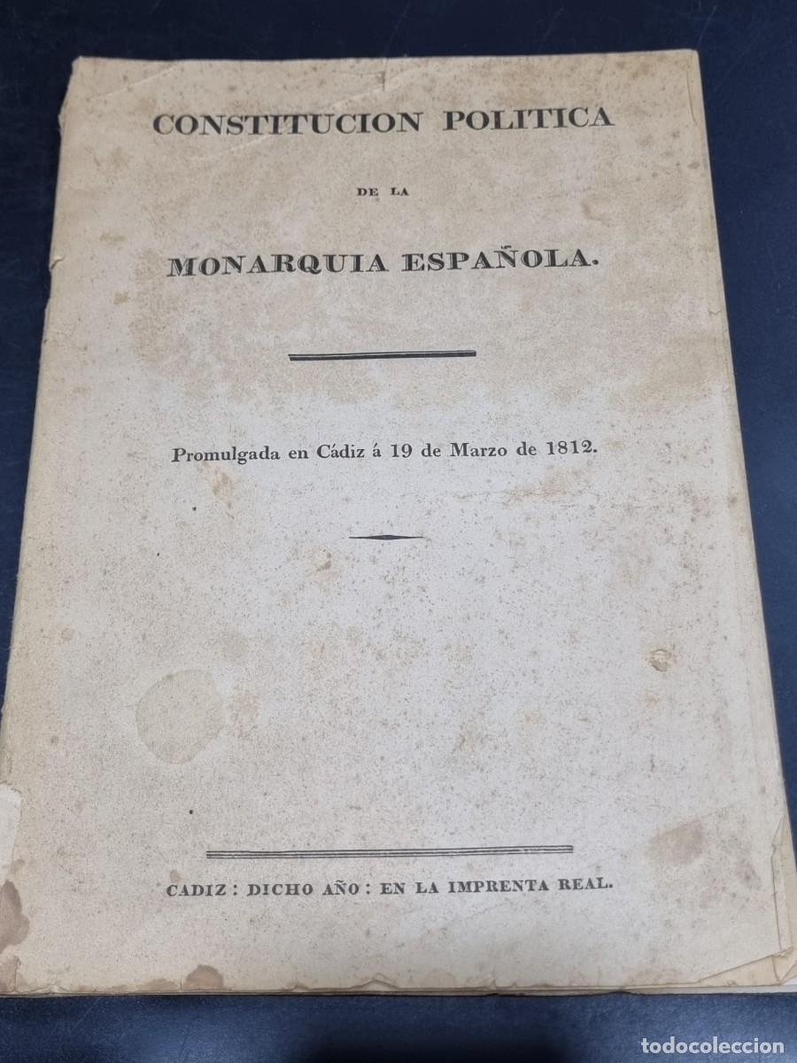 Gebrauchte B&uuml;cher: FACSIMIL. CONSTITUCION POLITICA DE LA MONARQUIA ESPA&Ntilde;OLA. 1987. RUSTICA.