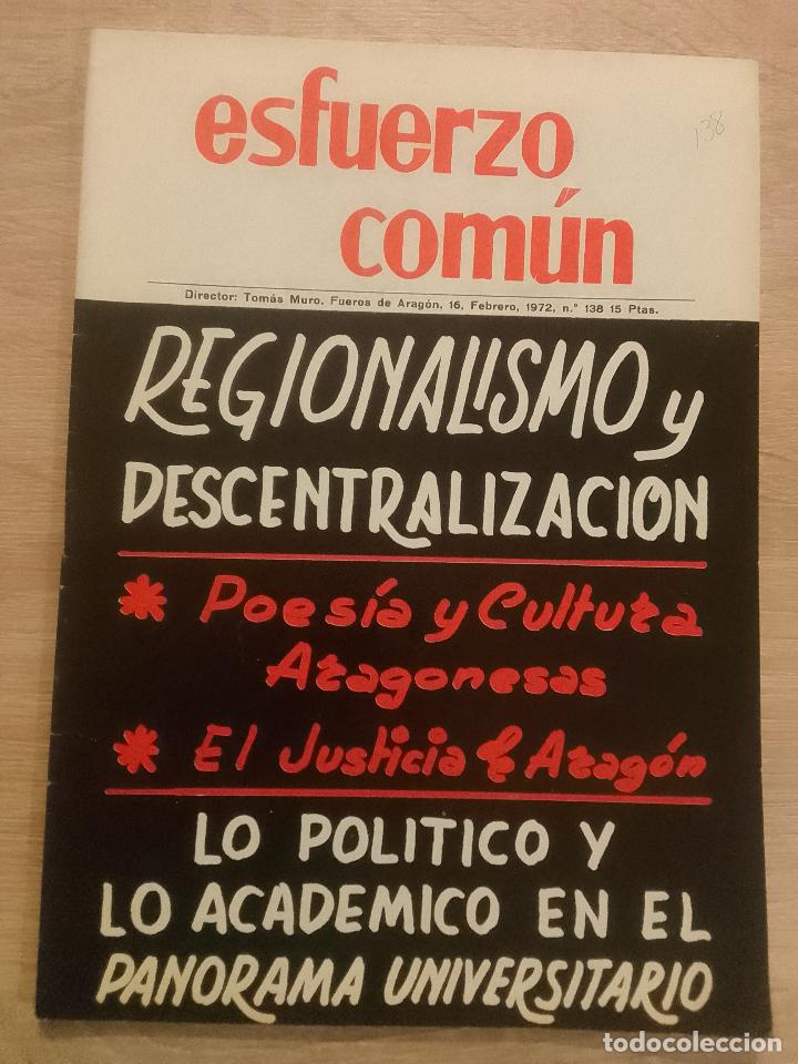Livres d'occasion: Revista Esfuerzo com&uacute;n n&ordm; 138 (febrero 1972)