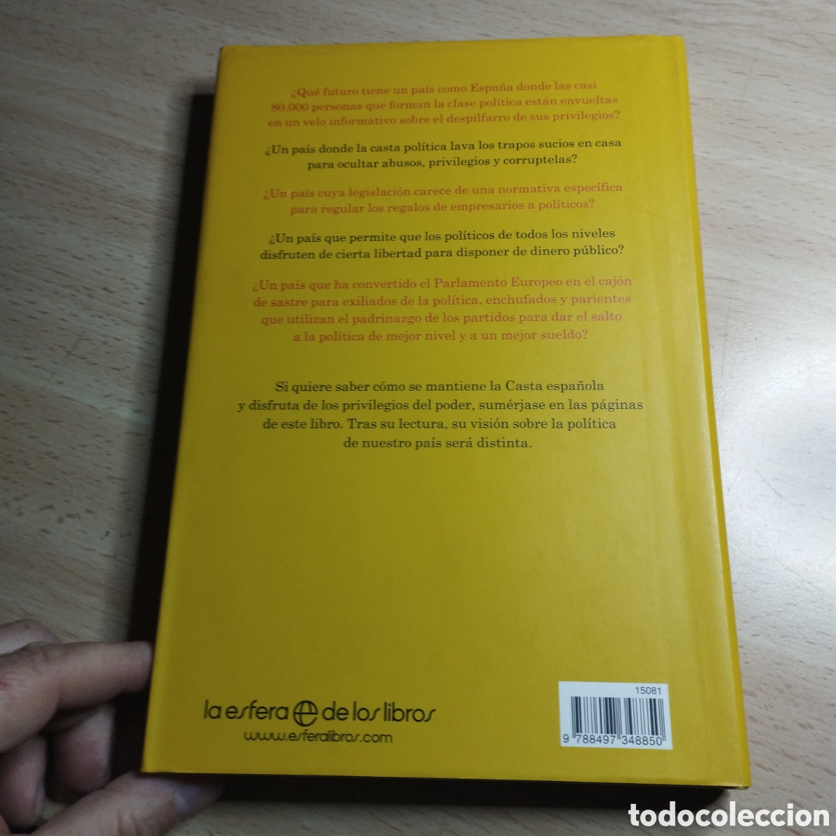Libros de segunda mano: La Casta. Daniel Montero.2009. La esfera de los libros. - Foto 2