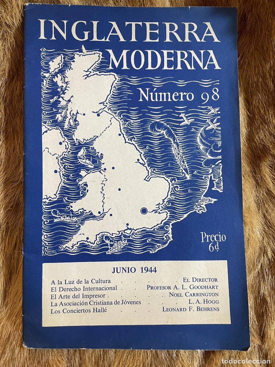 Libri di seconda mano: REVISTA INGLATERRA MODERNA N&Uacute;MERO 98 JUNIO DE 1944. CON FOTOGRAF&Iacute;AS EN B/N