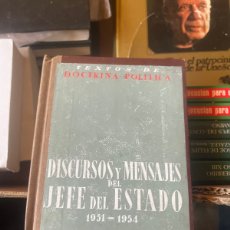 Libros de segunda mano: DISCURSOS Y MENSAJES DEL JEFE DE ESTADO 1955-1959 - FRANCISCO FRANCO