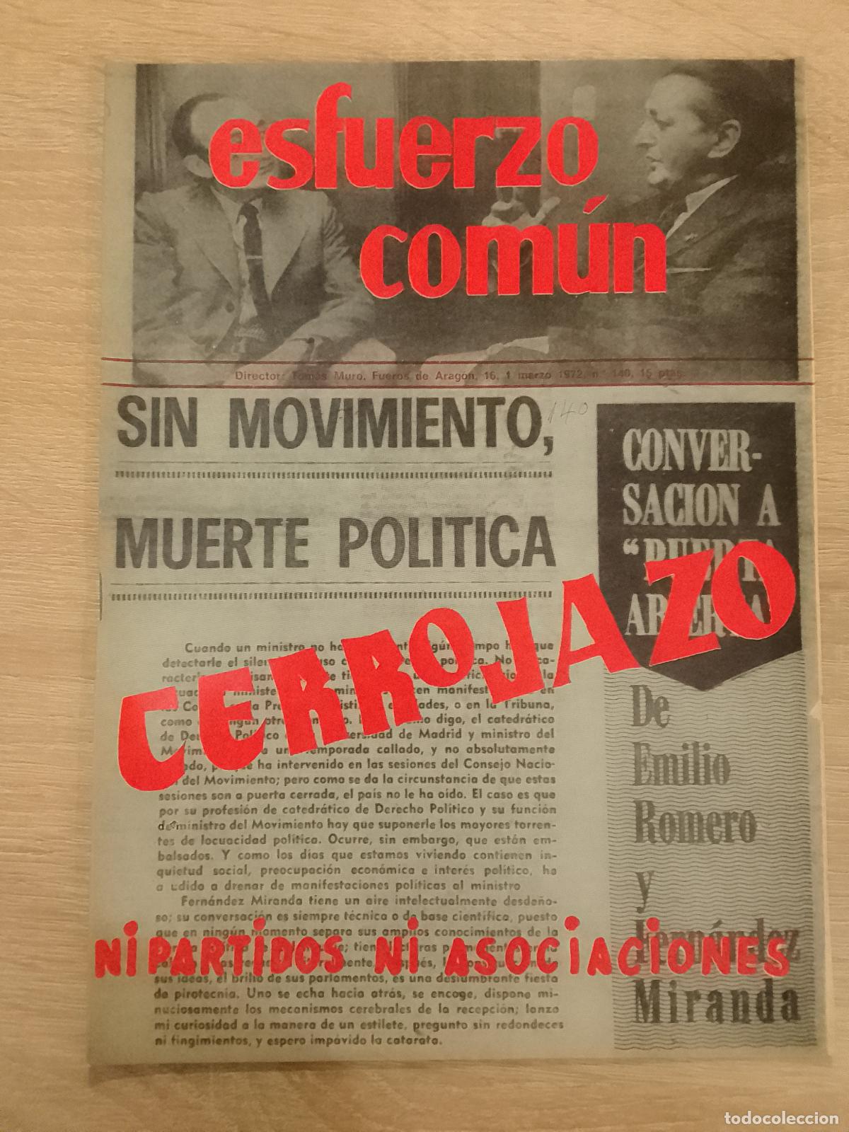 Second hand books: VV.AA.: Revista Esfuerzo com&uacute;n n&ordm; 140 (marzo 1972)