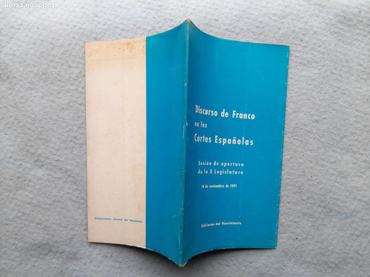 Libros de segunda mano: Discurso de Franco en las Cortes Espa&ntilde;olas. - Foto 7