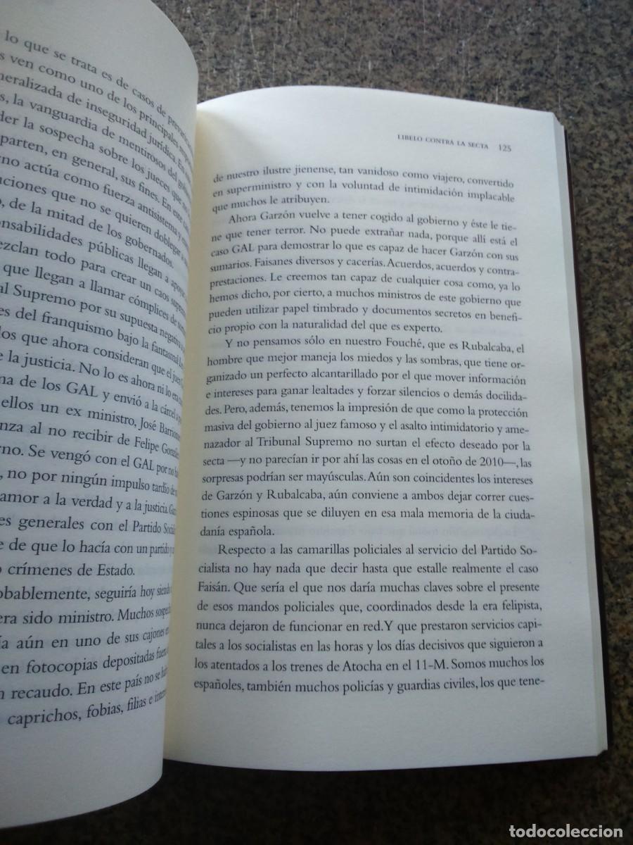 Libros de segunda mano: LIBELO CONTRA LA SECTA -- HERMANN TERTSCH -- LA ESDFERA 2010 -- - Foto 2