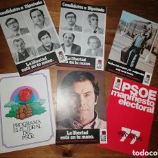 Libros de segunda mano: LOTE DE PANFLETOS ELECTORALES DEL PSOE - ELECCIONES 1977