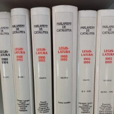 Libros de segunda mano: PARLAMENT DE CATALUNYA LEGISLATURA 6 VOL (CATALÁN)