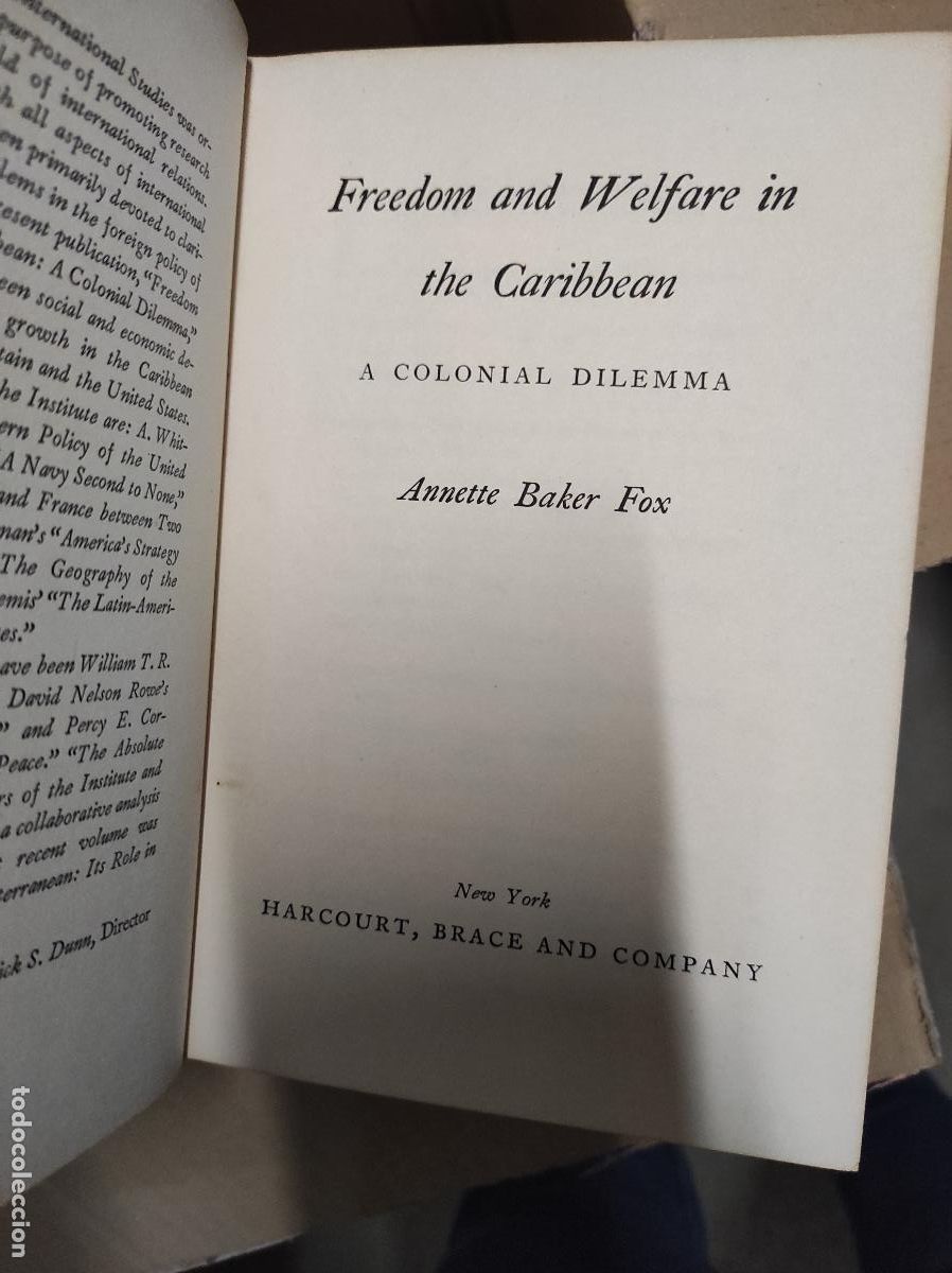 Gebrauchte B&uuml;cher: Freedom and Welfare in the Caribbean - A colonial dilemma Baker Fox Annette
