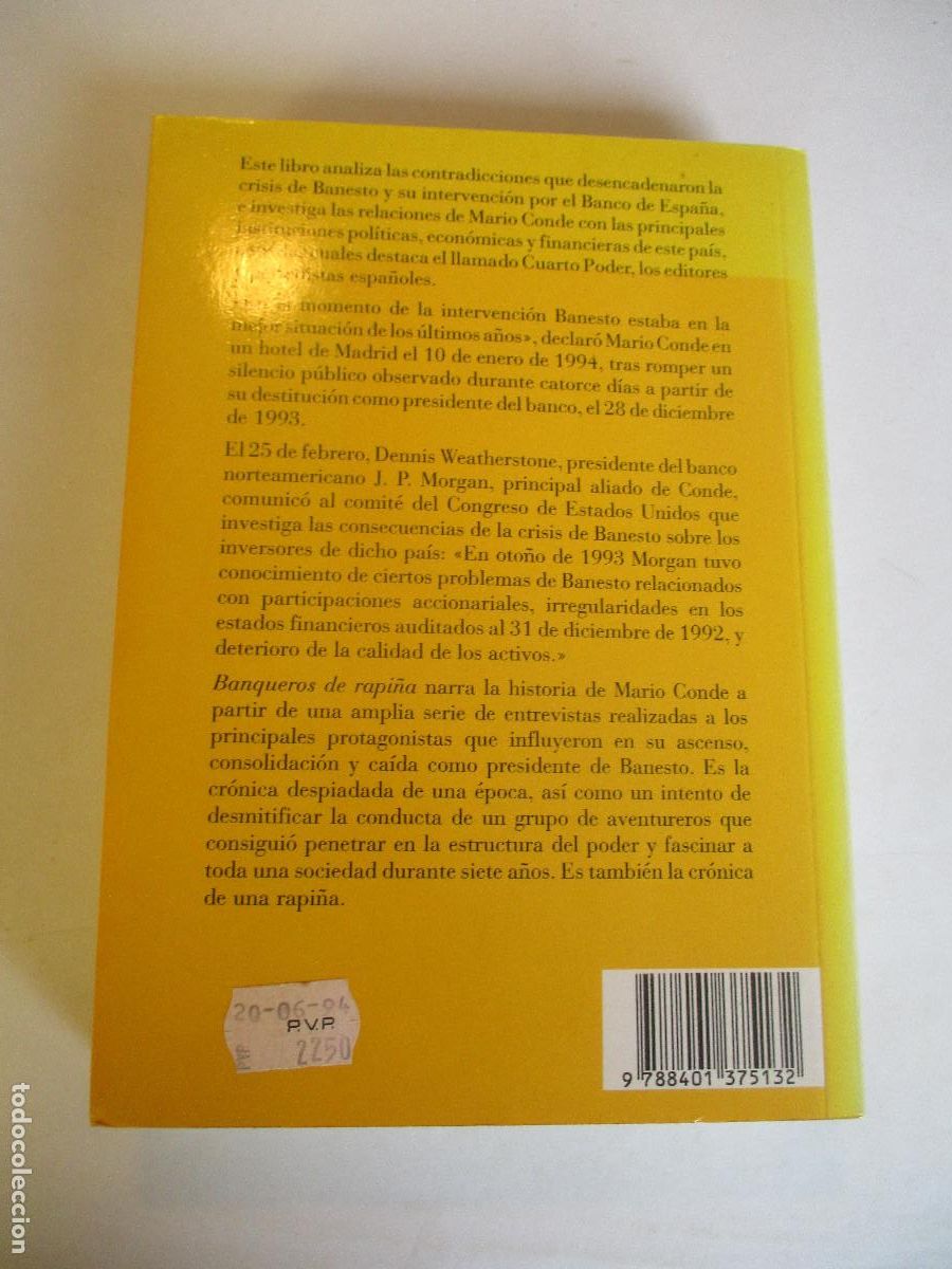Libros de segunda mano: ERNESTO EKAIZER Banqueros de rapi&ntilde;a W26708 - Foto 2