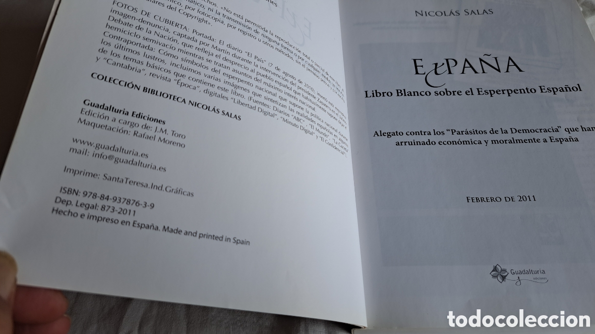 Libros de segunda mano: LIBRO BLANCO ESPERPENTO ESPA&Ntilde;OL Nicol&aacute;s Salas - Foto 2