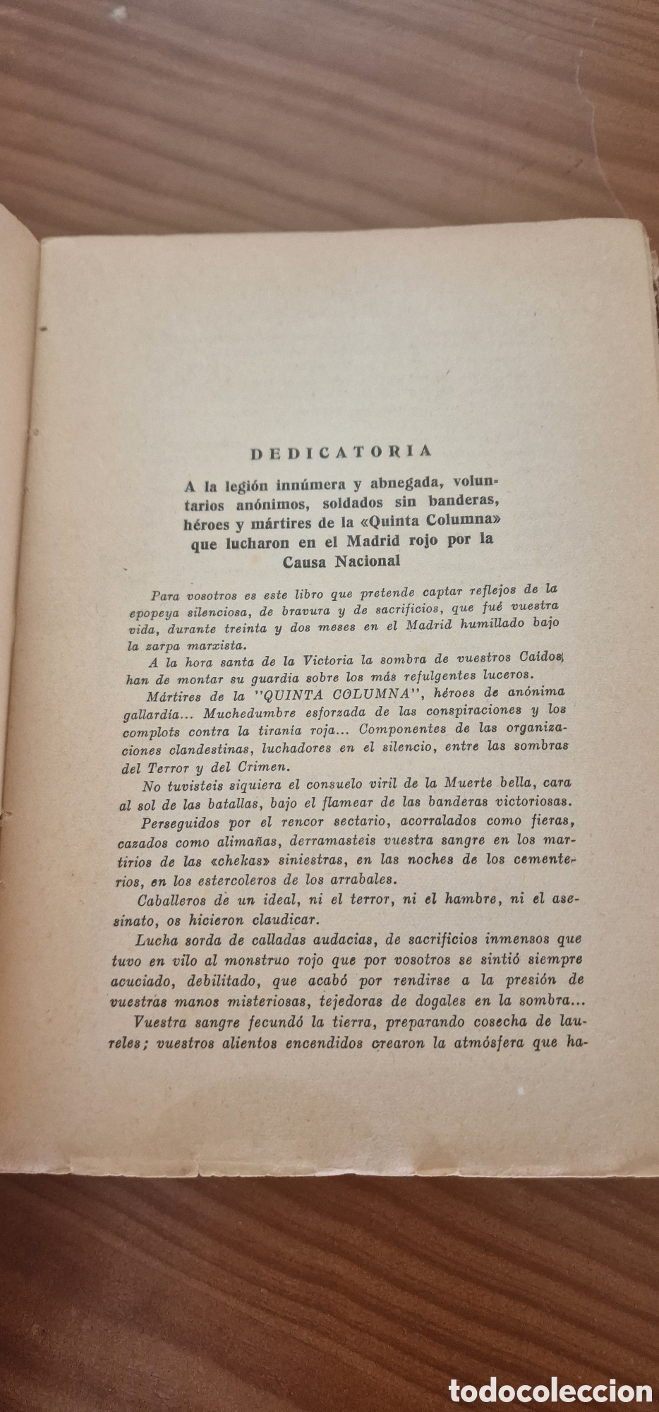 Libros de segunda mano: La quinta columna - Foto 6