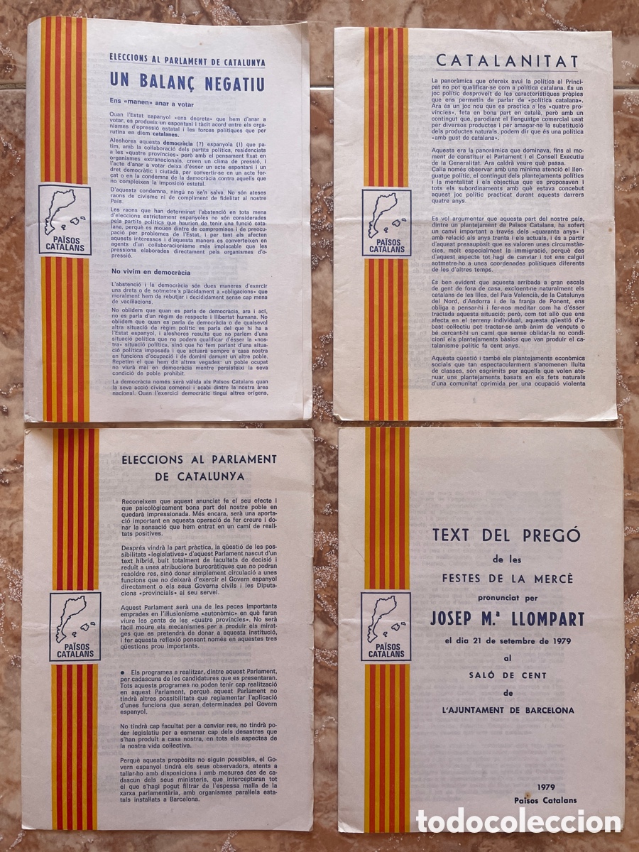 Second hand books: Lote de 4 folletos de &ldquo;Ho farem tot&rdquo;