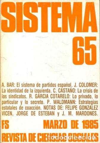 Livres d'occasion: SISTEMA REVISTA DE CIENCIAS SOCIALES. NUM. 65. -