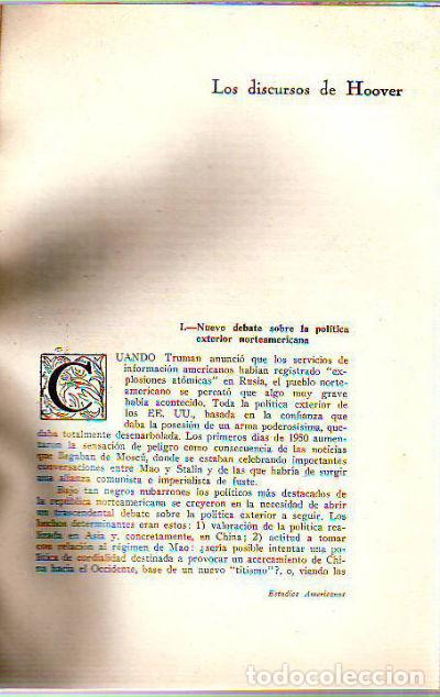 Livres d'occasion: LOS DISCURSOS DE HOOVER. - AGUILAR NAVARRO Mariano.