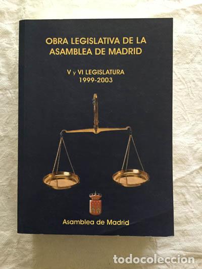 Libri di seconda mano: Obra legislativa de la Asamblea de Madrid