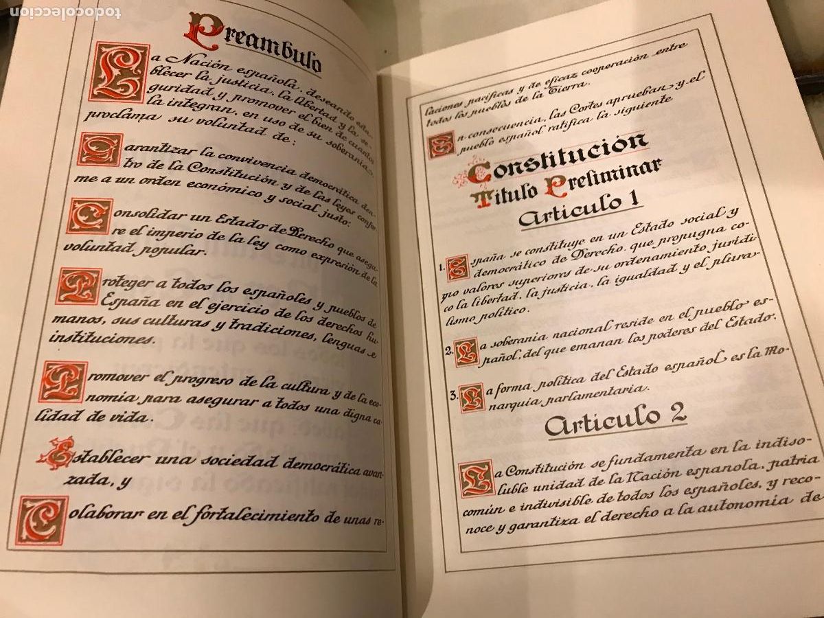Libros de segunda mano: Constituci&oacute;n Espa&ntilde;ola. Senado. Edici&oacute;n facs&iacute;mil. 1994 - Foto 3