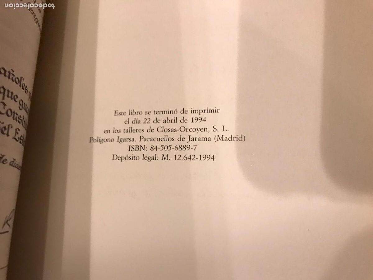 Libros de segunda mano: Constituci&oacute;n Espa&ntilde;ola. Senado. Edici&oacute;n facs&iacute;mil. 1994 - Foto 5