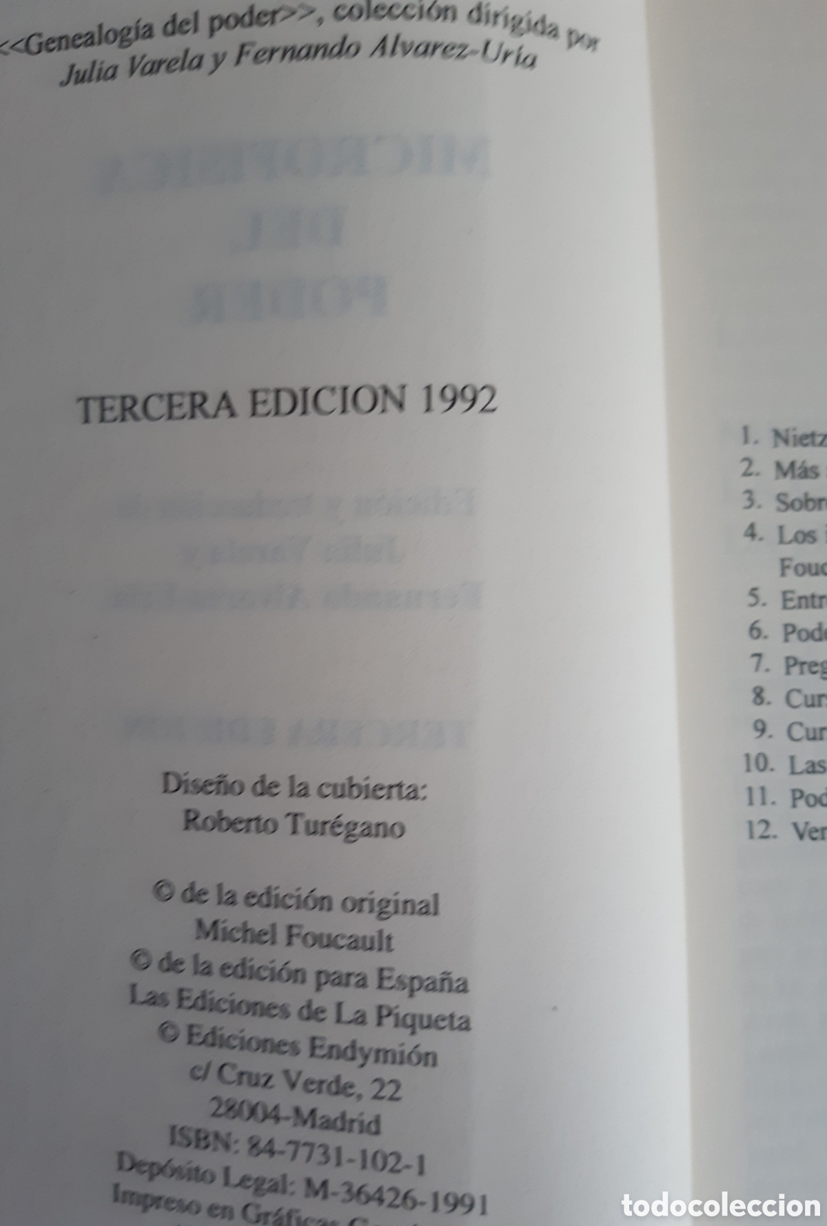 Libros de segunda mano: Microf&iacute;sica del poder.Michel Foucault. - Foto 6