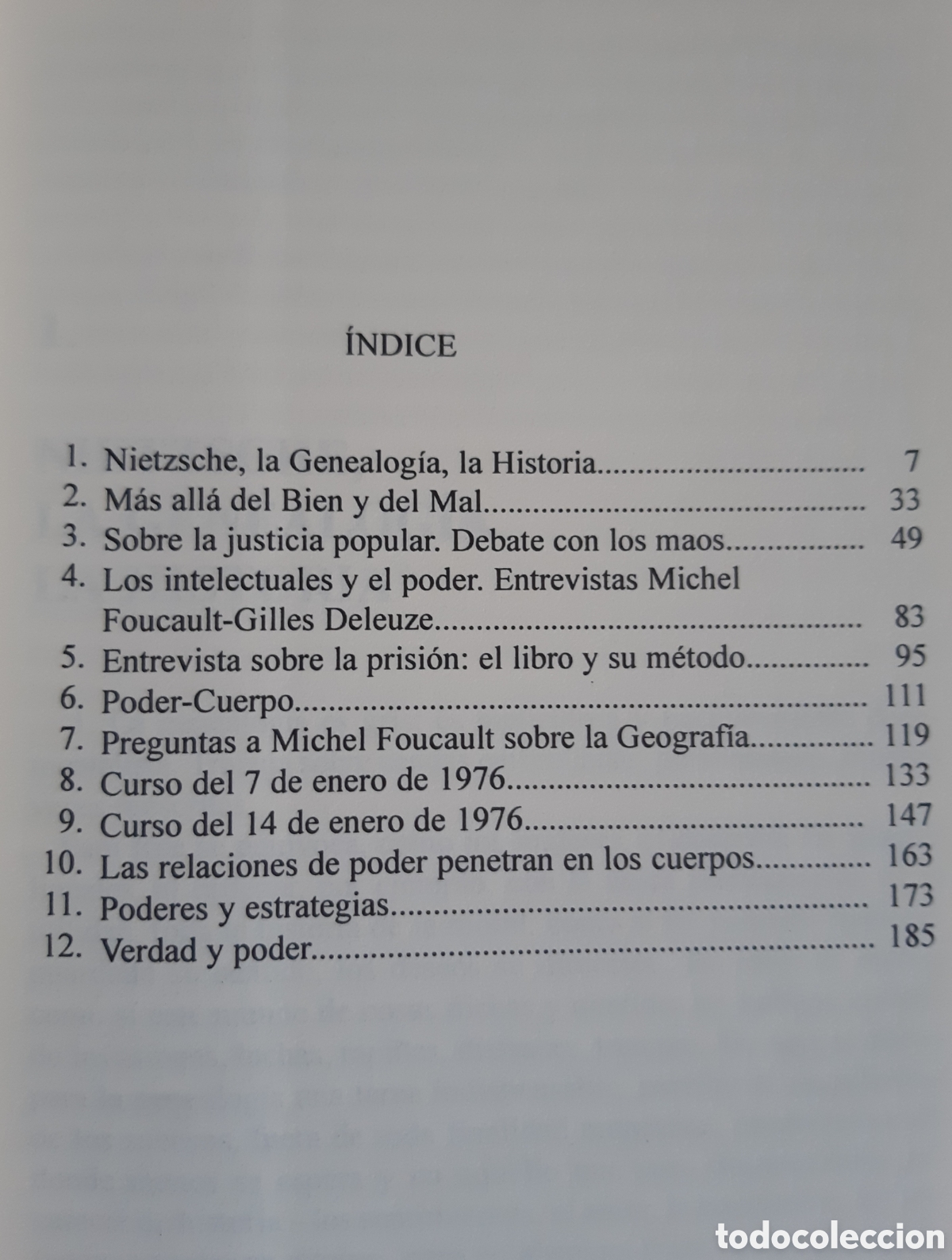 Libros de segunda mano: Microf&iacute;sica del poder.Michel Foucault. - Foto 7