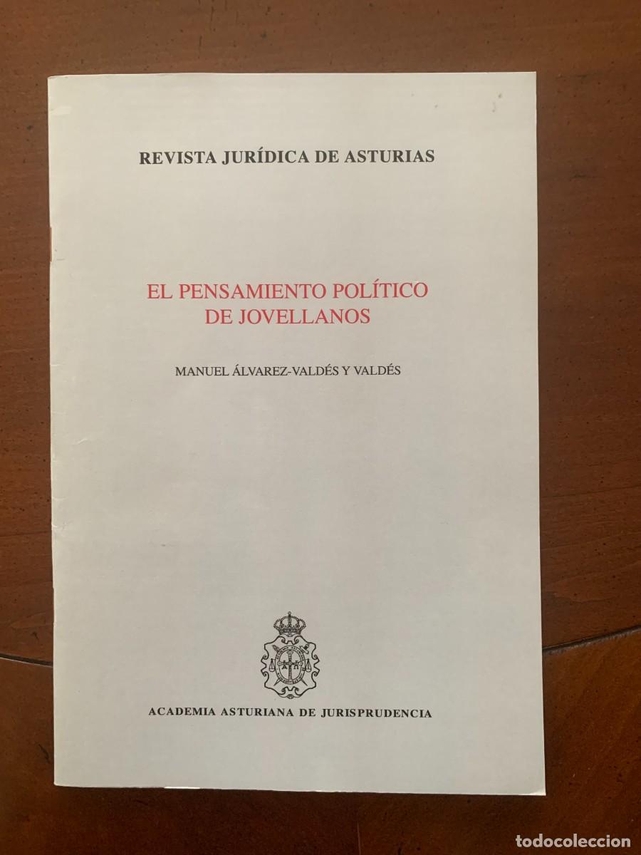 Libri di seconda mano: M. &Aacute;lvarez-Vald&eacute;s y Valdes : El pensamiento pol&iacute;tico de Jovellanos