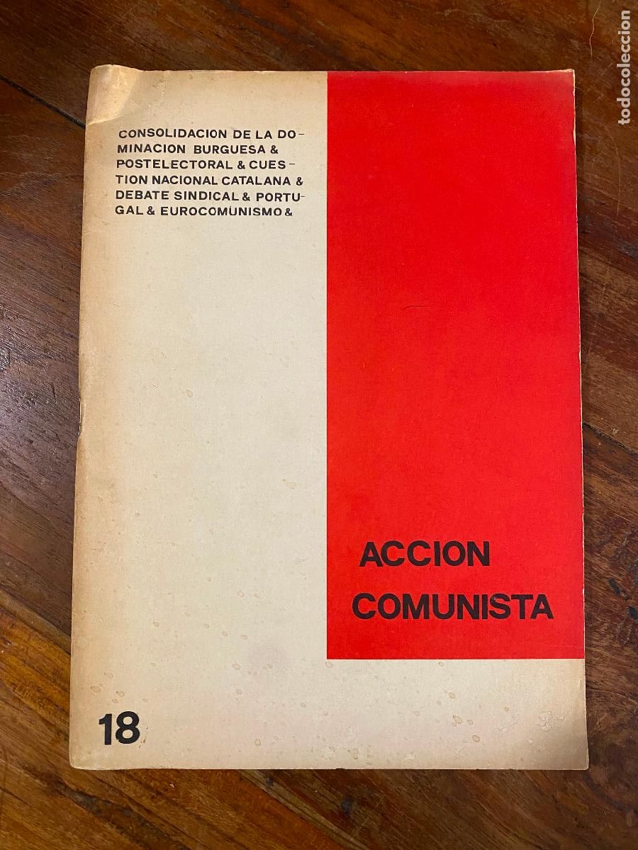 Libri di seconda mano: accion comunista n&uacute;mero 18