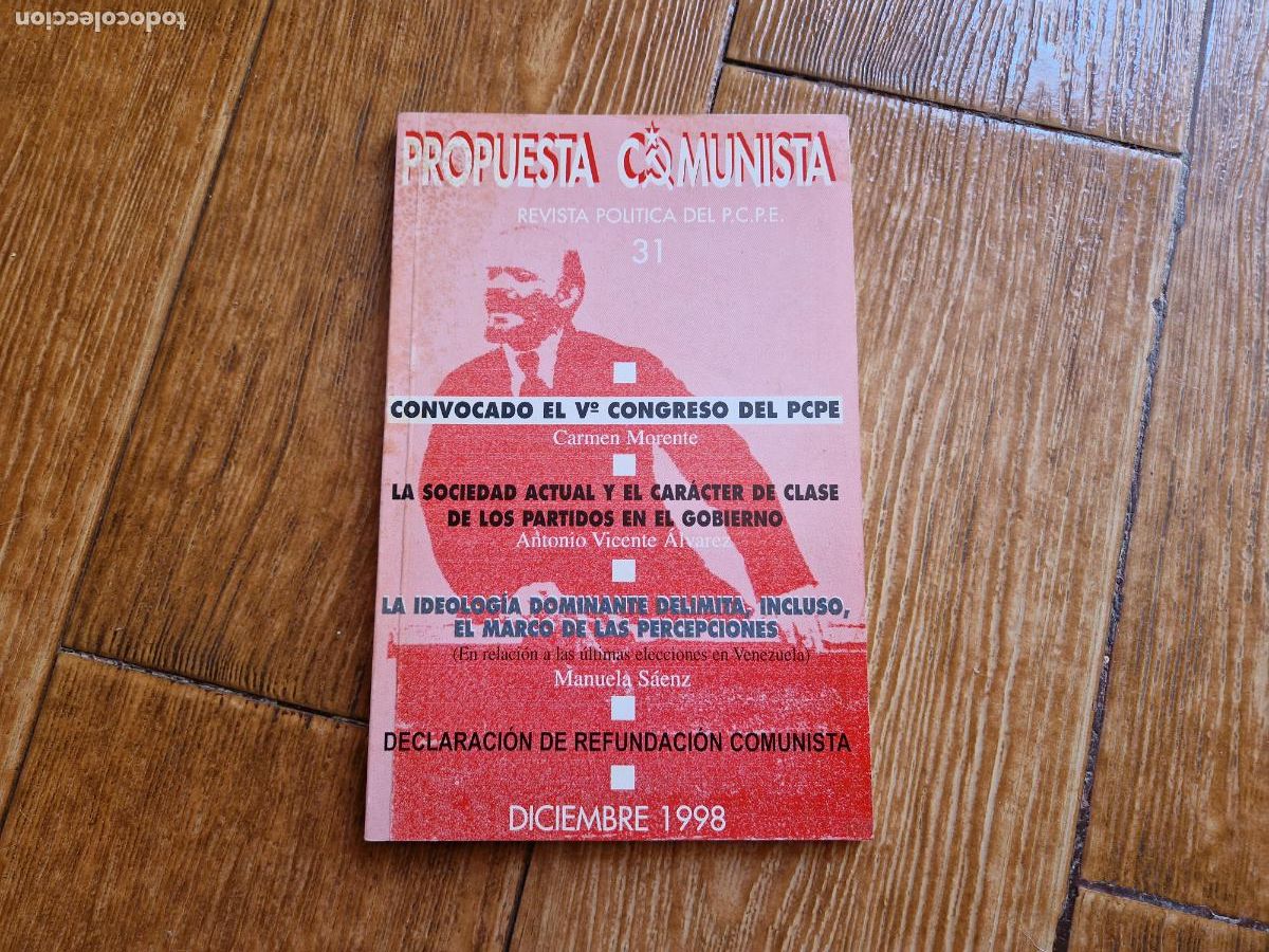 Libri di seconda mano: PROPUESTA COMUNISTA N&ordm; 31 REVISTA POL&Iacute;TICA DEL PCPE