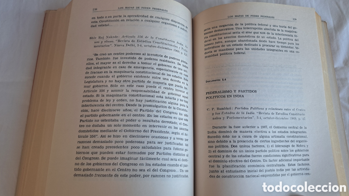 Libros de segunda mano: MAPAS DE PODER. Pol&iacute;tica constitucional comparada. Ivo Duchacek 1976 - Foto 9