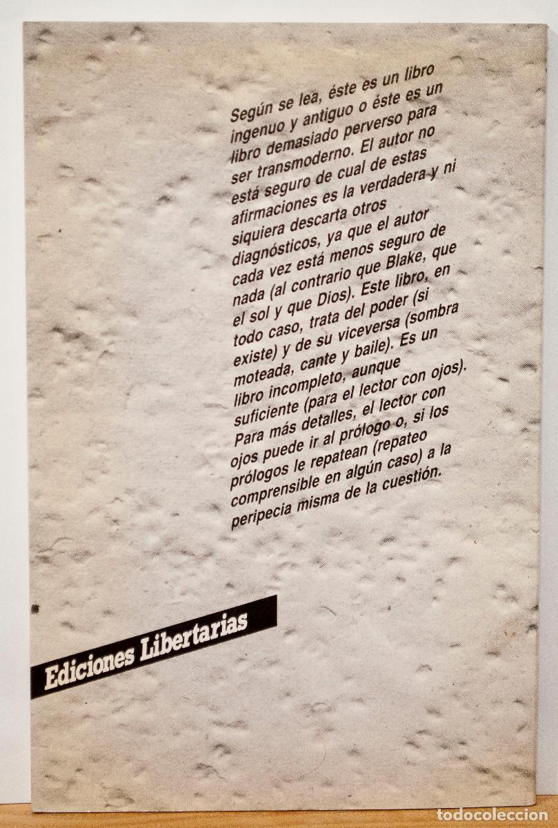 Libros de segunda mano: El poder y viceversa. M&aacute;ximo. Ediciones Libertarias.1987 - Foto 2