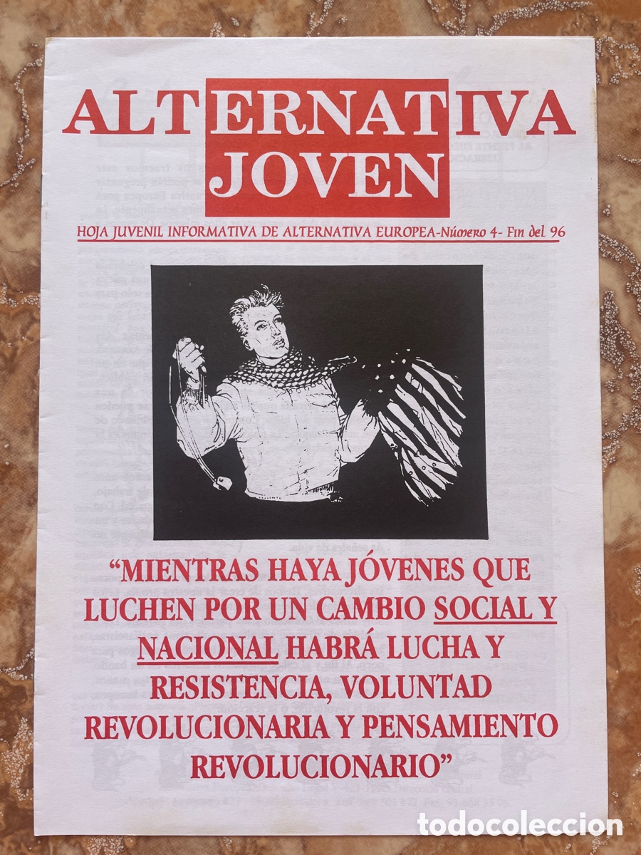 Second hand books: Alternativa joven n&uacute;mero 4 (1996). Hoja juvenil informativa de Alternativa Europea.