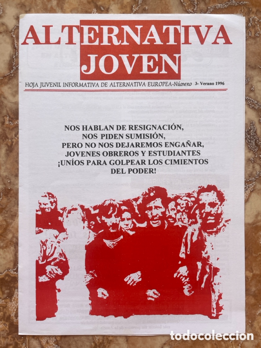 Second hand books: Alternativa joven n&uacute;mero 3 (1996). Hoja juvenil informativa de Alternativa Europea.