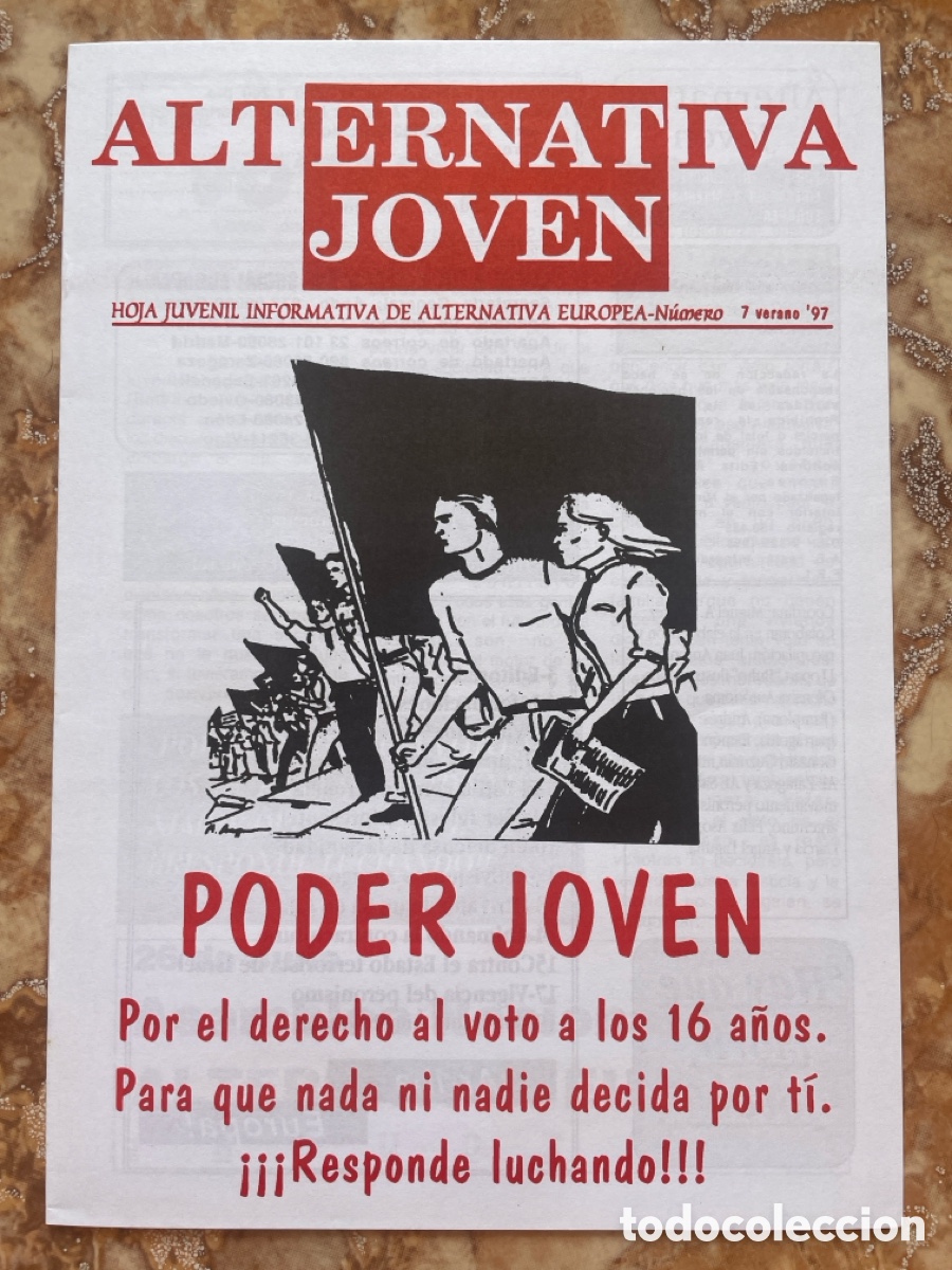 Second hand books: Alternativa joven n&uacute;mero 7 (1997). Hoja juvenil informativa de Alternativa Europea.