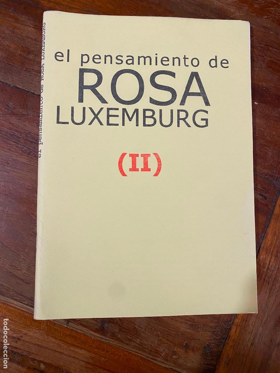Second hand books: el pensamiento de rosa luxemburg II movimiento cultural cristiano
