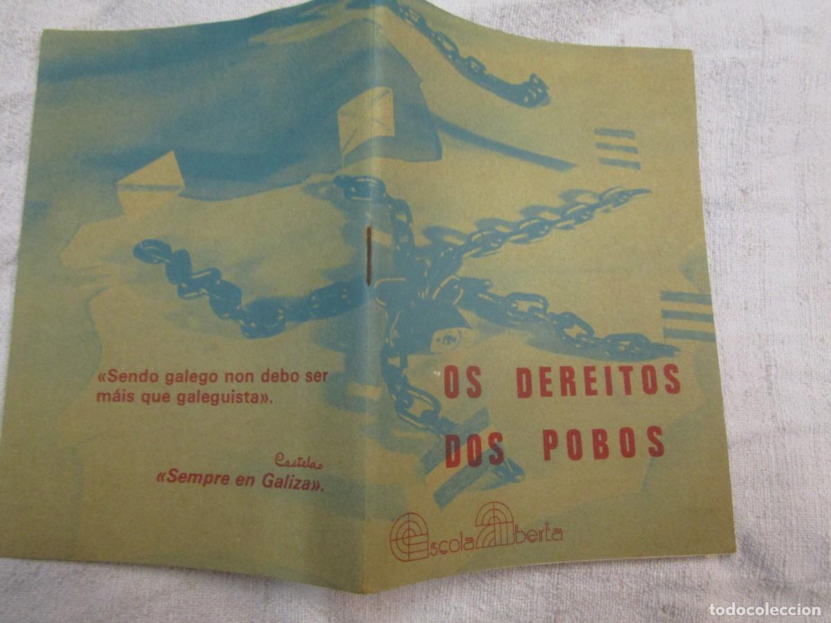 Libri di seconda mano: GALICIA - Os dereitos dos pobos - Edi Escola Aberta 1978 31cm 15.5cm. Correo 1.40&euro; 2024.