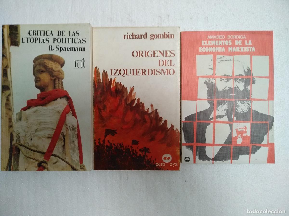 Libri di seconda mano: lote 3 libros : ELEMENTOS DE LA ECONOMIA MARXISTA , CRITICA DE LAS UTOPIAS POLITICAS