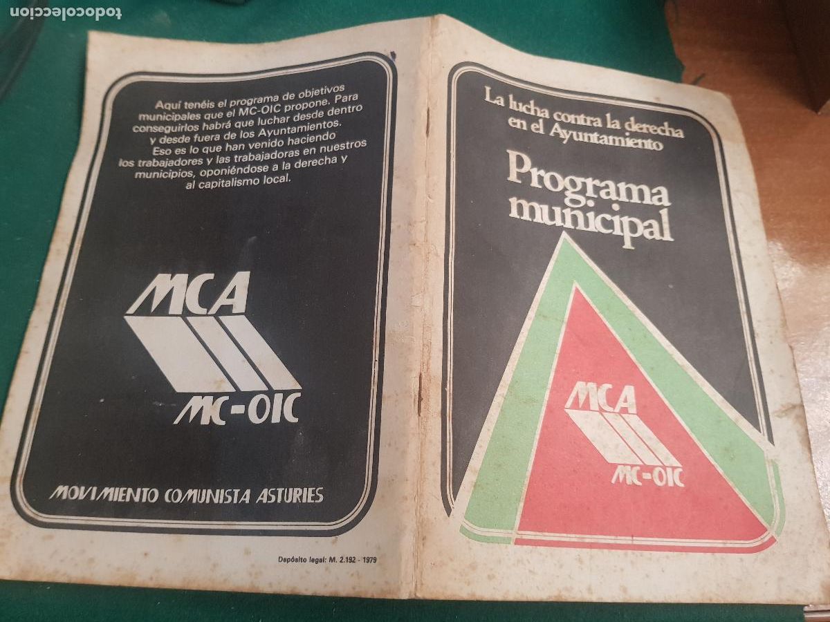 Second hand books: MOVIMIENTO COMUNISTA ASTURIES-LA LUCHA CONTRA LA DERECHA EN EL AYUNTAMIENTO