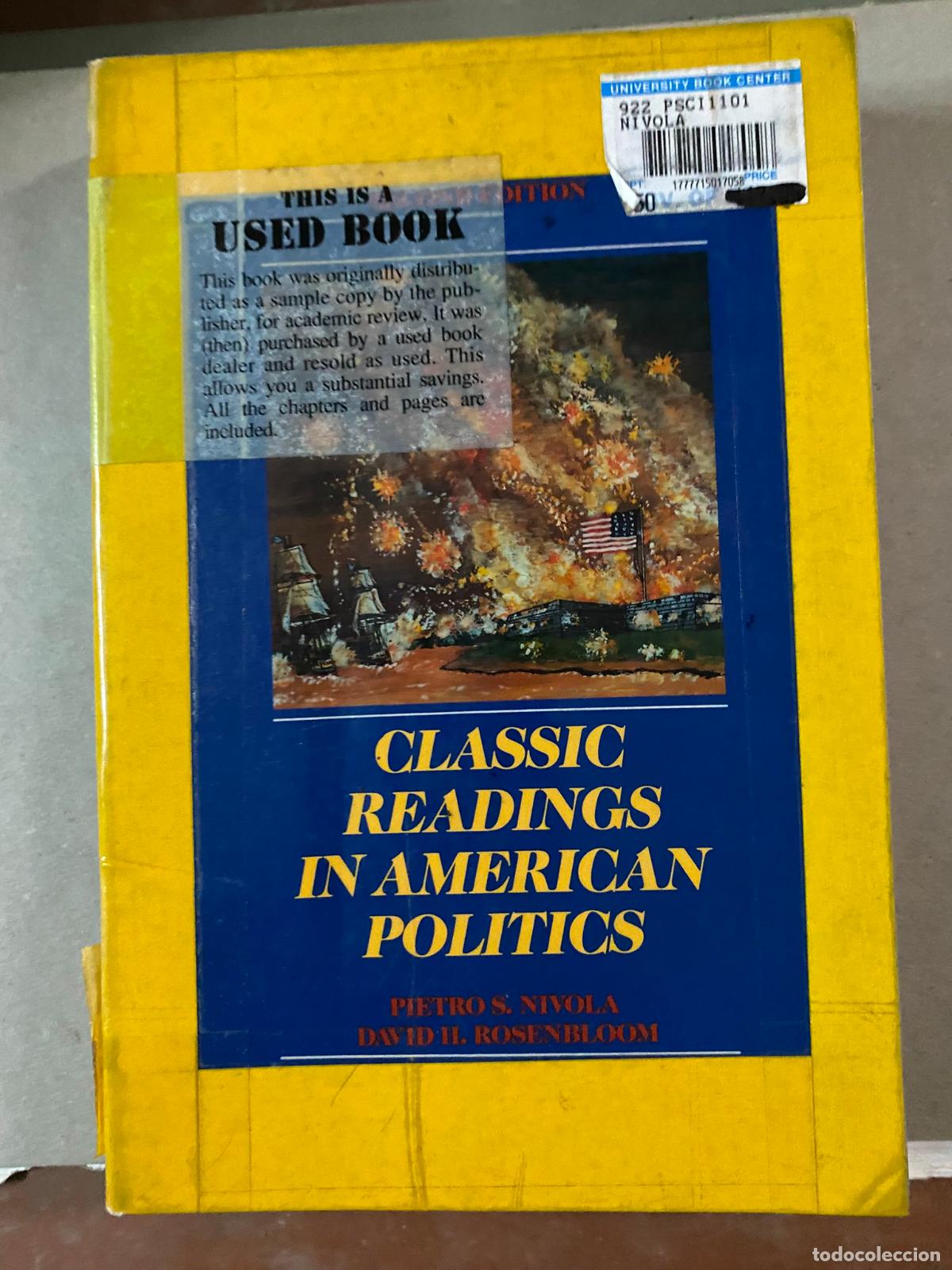 Second hand books: Classic Readings in American Politics Nivola, Pietro S.
