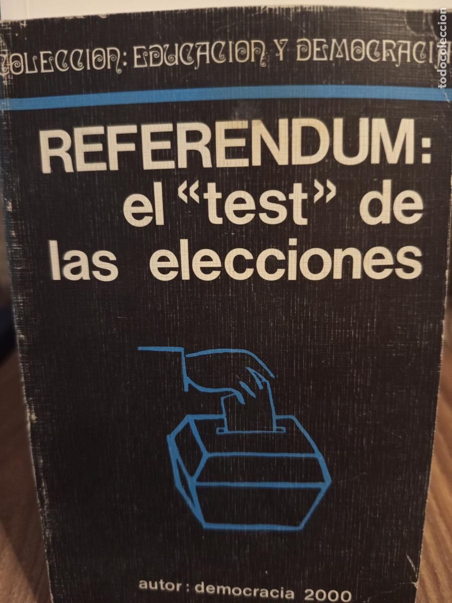 Libros de segunda mano: Refer&eacute;ndum el test de las elecciones