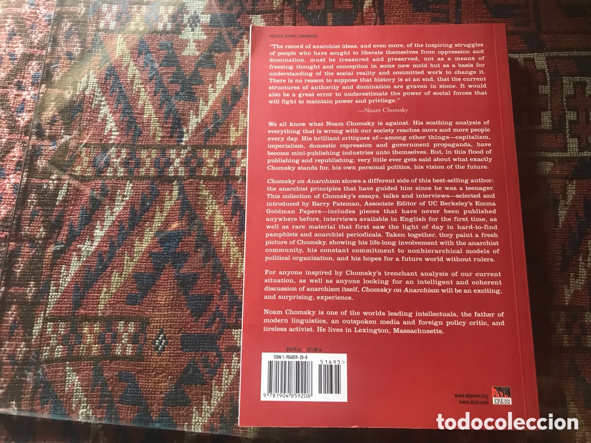 Libros de segunda mano: Chomsky on anarchism. Noam Chomsky - Foto 3