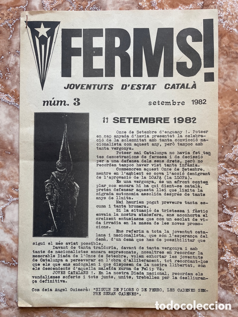 Libros de segunda mano: Revista &ldquo;Ferms!&rdquo; n&uacute;mero 3 (1982). Joventuts d&rsquo;Estat catal&agrave;.