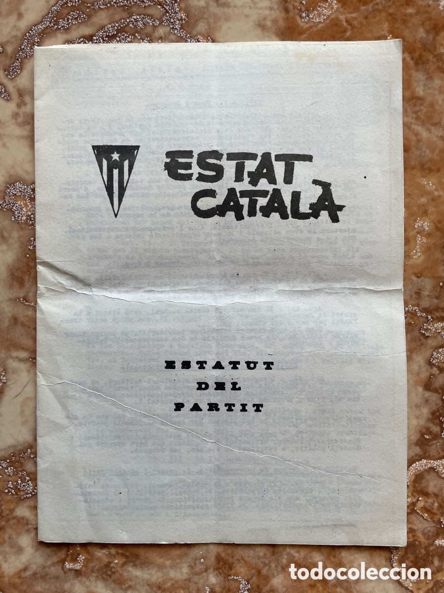 Libros de segunda mano: Estat catal&agrave;. Estatut del partit.