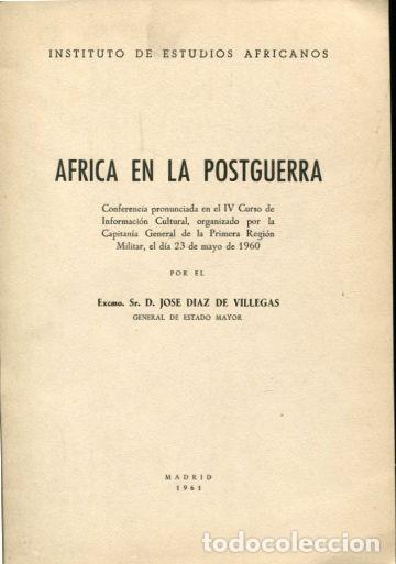 Second hand books: AFRICA EN LA POSTGUERRA. - D&Iacute;AZ VILLEGAS Jos&eacute;.