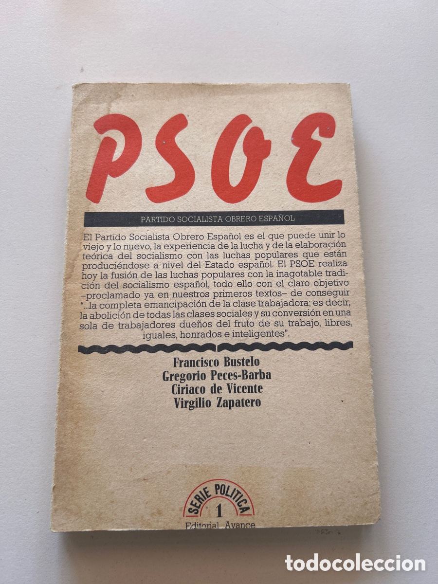 Libri di seconda mano: PARTIDO SOCIALISTA OBRERO ESPANOL