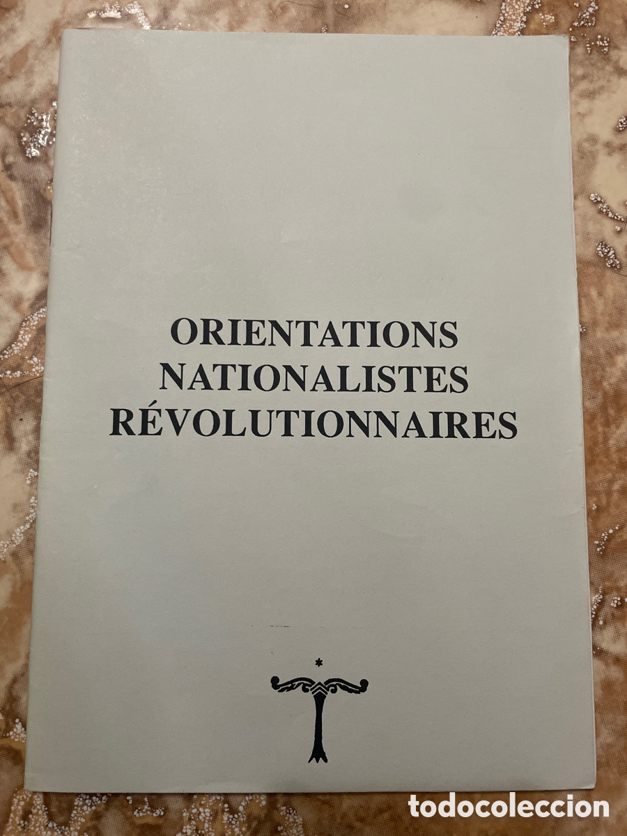 Libros de segunda mano: Orientations nationalistes r&eacute;volutionnaires