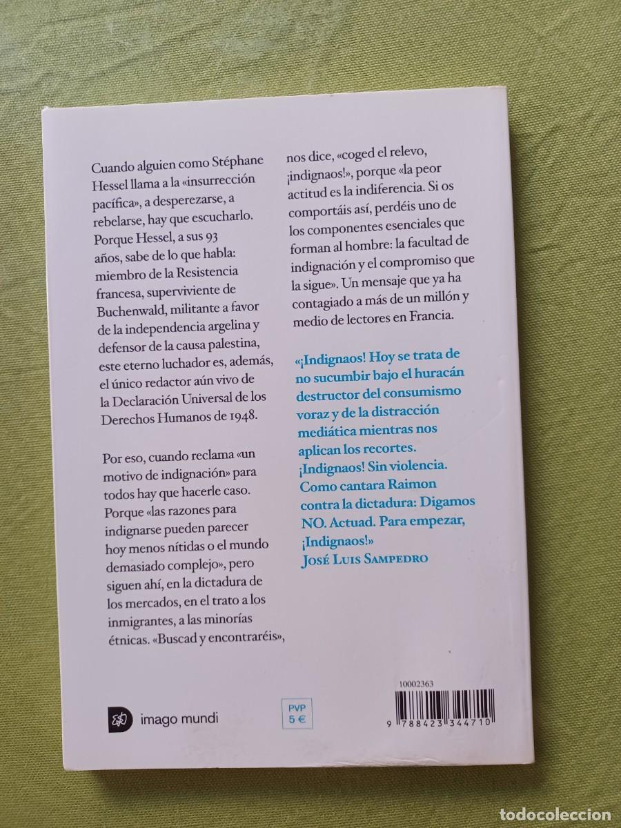 Libros de segunda mano: &iexcl;Indignaos!. St&eacute;phane Hessel. - Foto 2