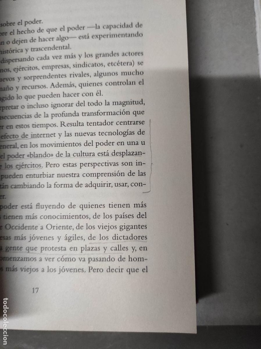Libros de segunda mano: EL FIN DEL PODER - NA&Iacute;M, MOIS&Eacute;S - Foto 2
