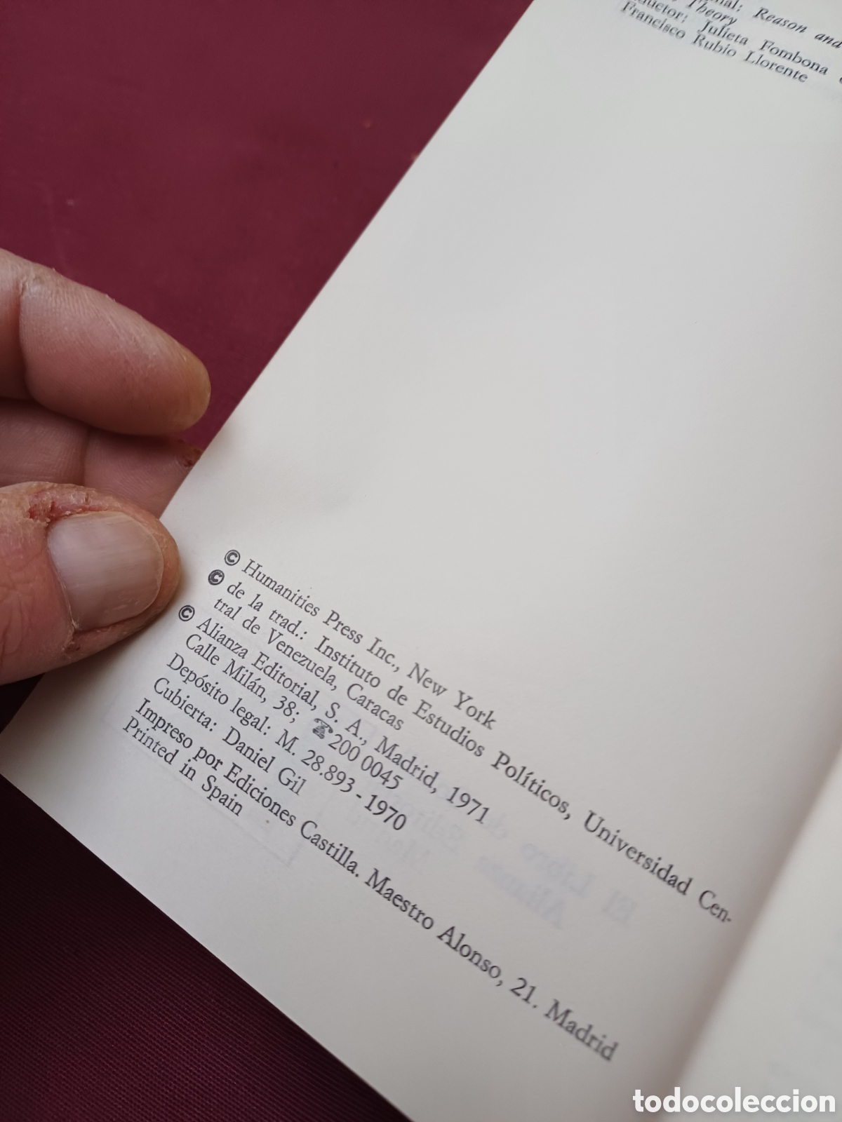 Libros de segunda mano: LIBRO, RAZ&Oacute;N Y REVOLUCI&Oacute;N, 1971 - Foto 6