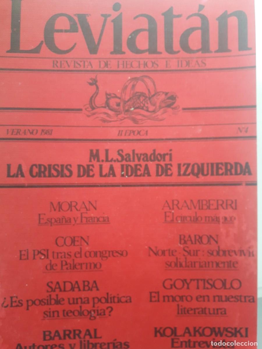 Gebrauchte B&uuml;cher: Leviat&aacute;n revista de hechos e ideas n&ordm; 4 2&ordf; &eacute;poca 1981 verano vv aa