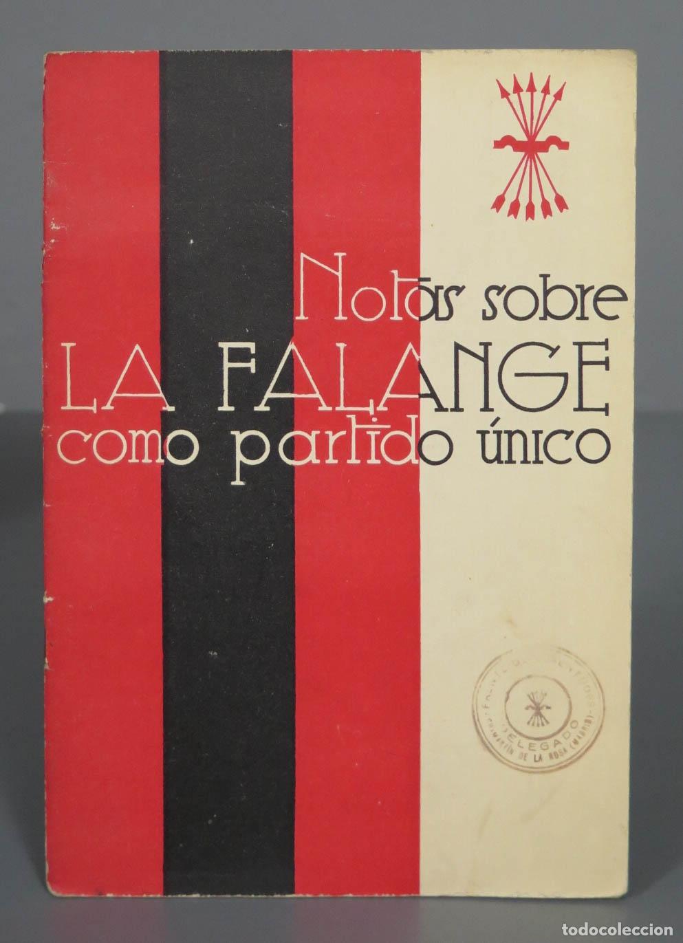 Gebrauchte B&uuml;cher: Notas sobre la Falange como partido &uacute;nico.