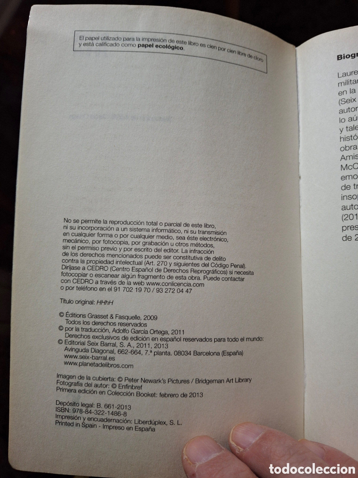 Libros de segunda mano: Laurent Binet - HHhH 2013 - Foto 2