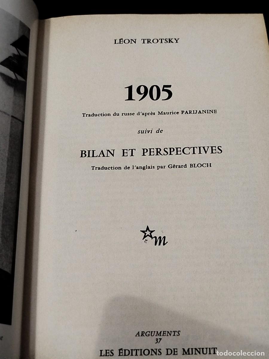 Libros de segunda mano: 1969. Leon Trotsky. 1905 suivi de Bilan et Perspective. - Foto 2
